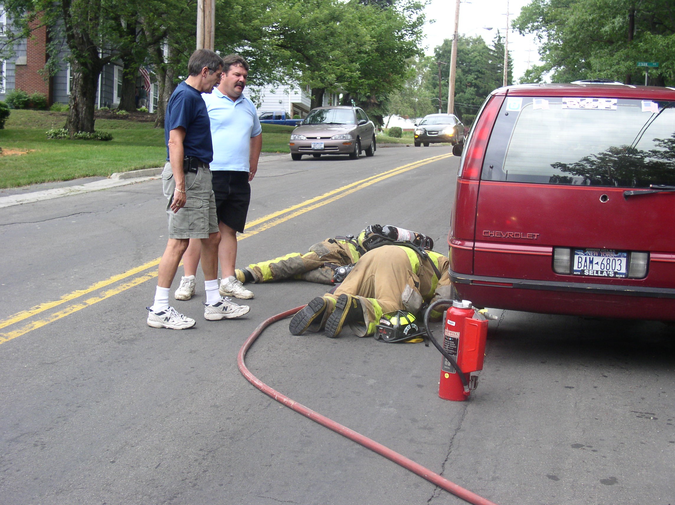 07-09-05  Response - Car Fire - Watson Blvd